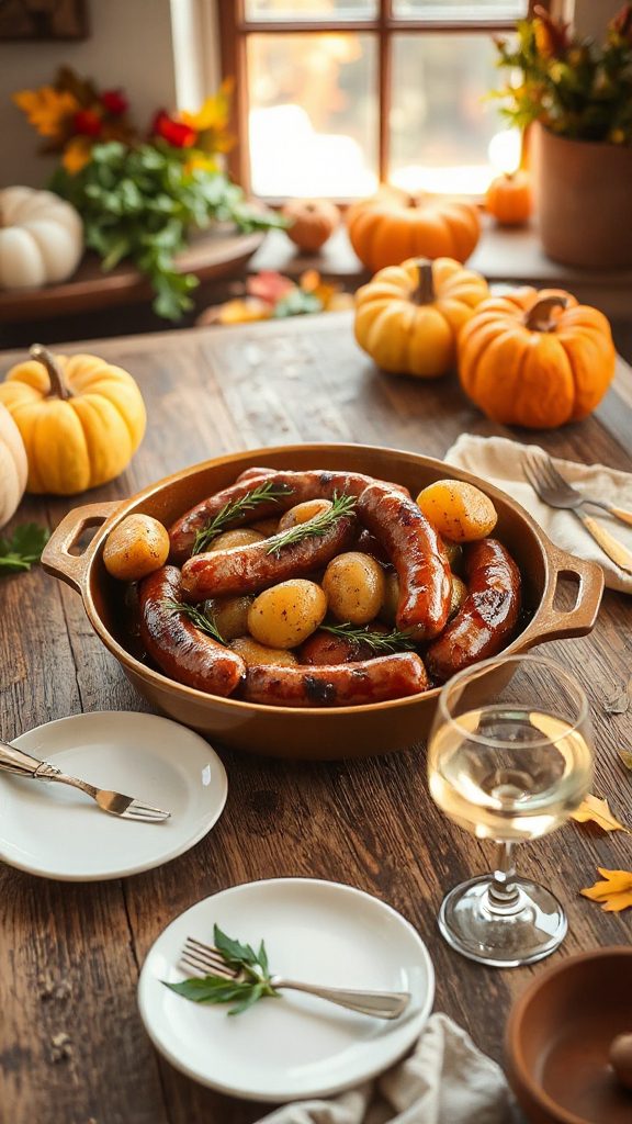 sausage and potato bake