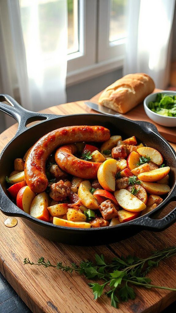 sausage apple fennel hash