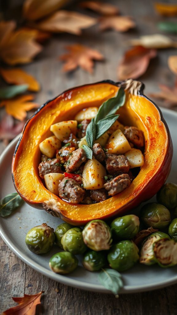 sausage apple stuffed squash sausage apple stuffed squash