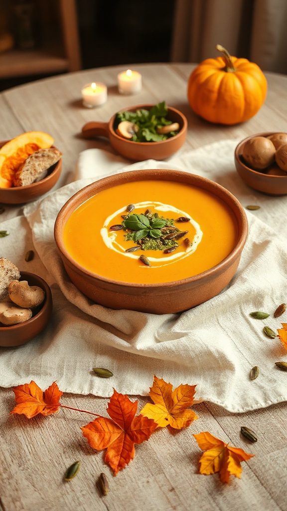 savory and creamy pumpkin soup