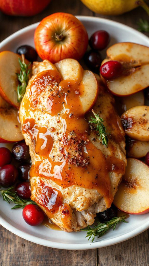 savory apple cider chicken