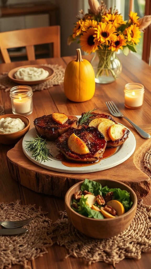savory apple cinnamon pork chops