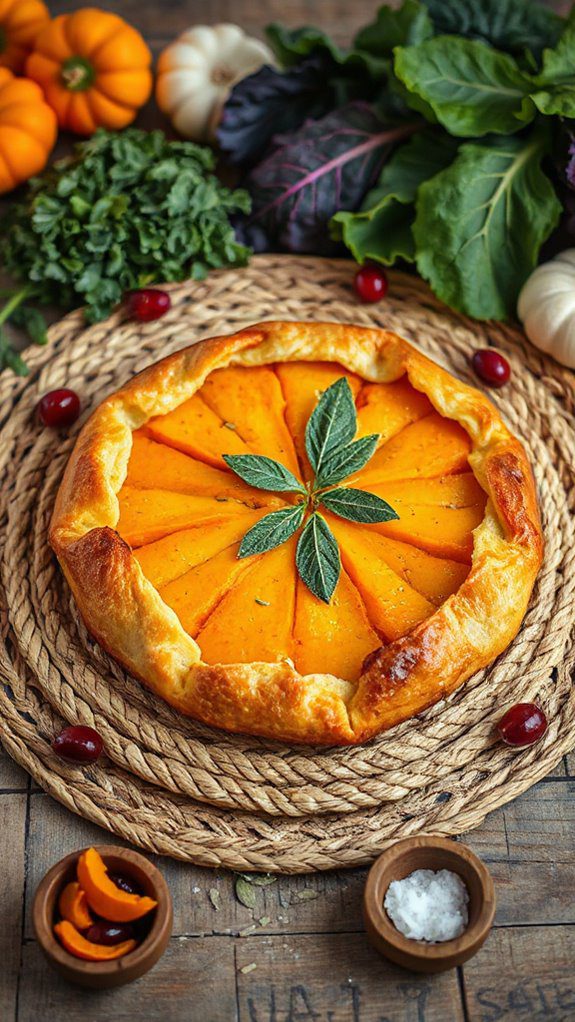 savory autumn squash tart