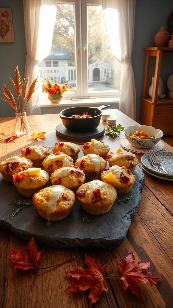 savory bacon potato muffins