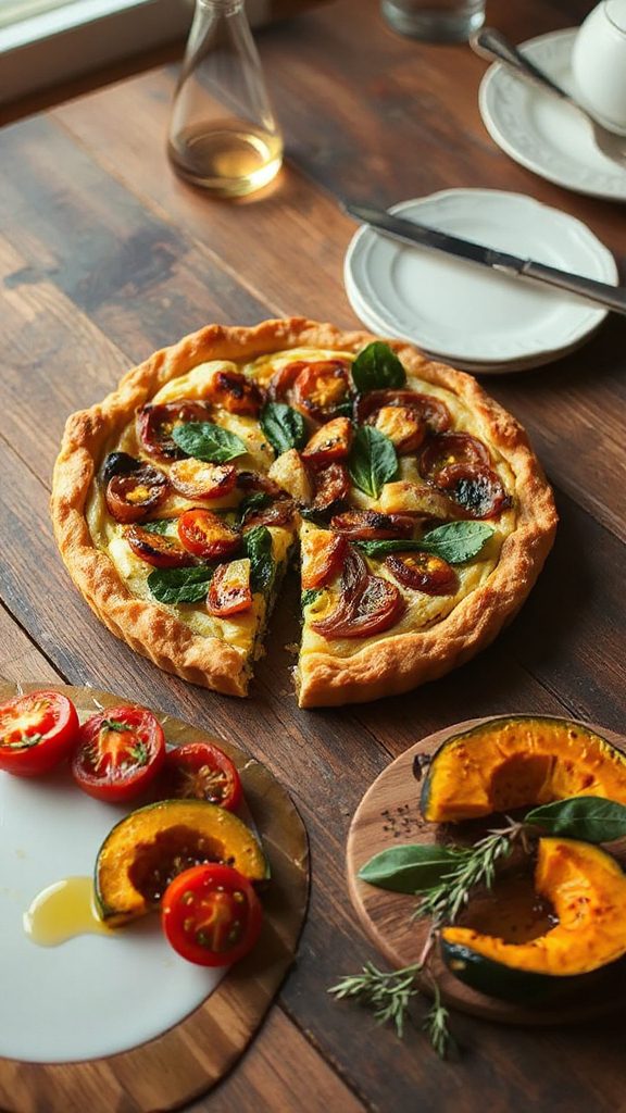 savory caramelized onion quiche