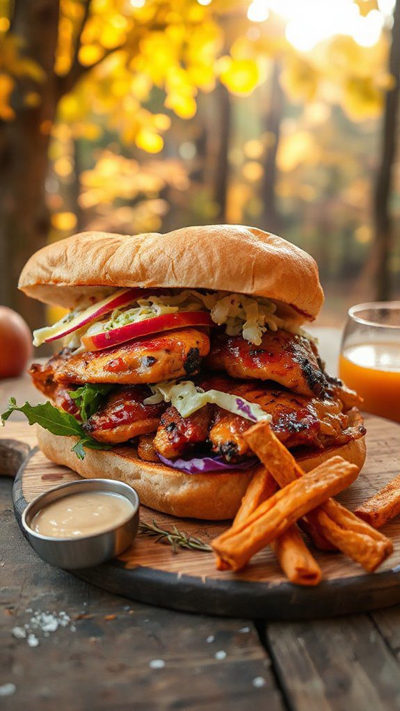 savory chicken apple cider sandwich savory chicken apple cider sandwich