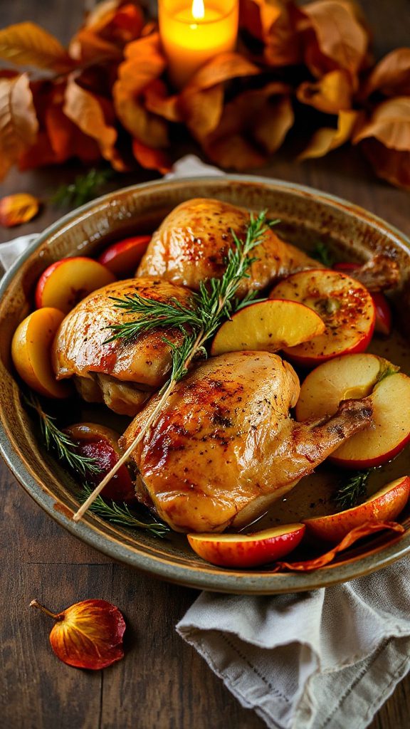 savory chicken with apples