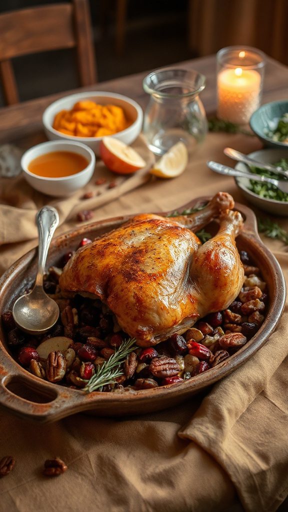 savory chicken with cranberries