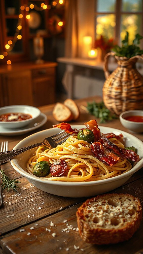 savory fall pasta dish