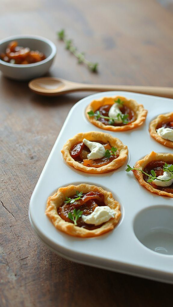 savory goat cheese quiches