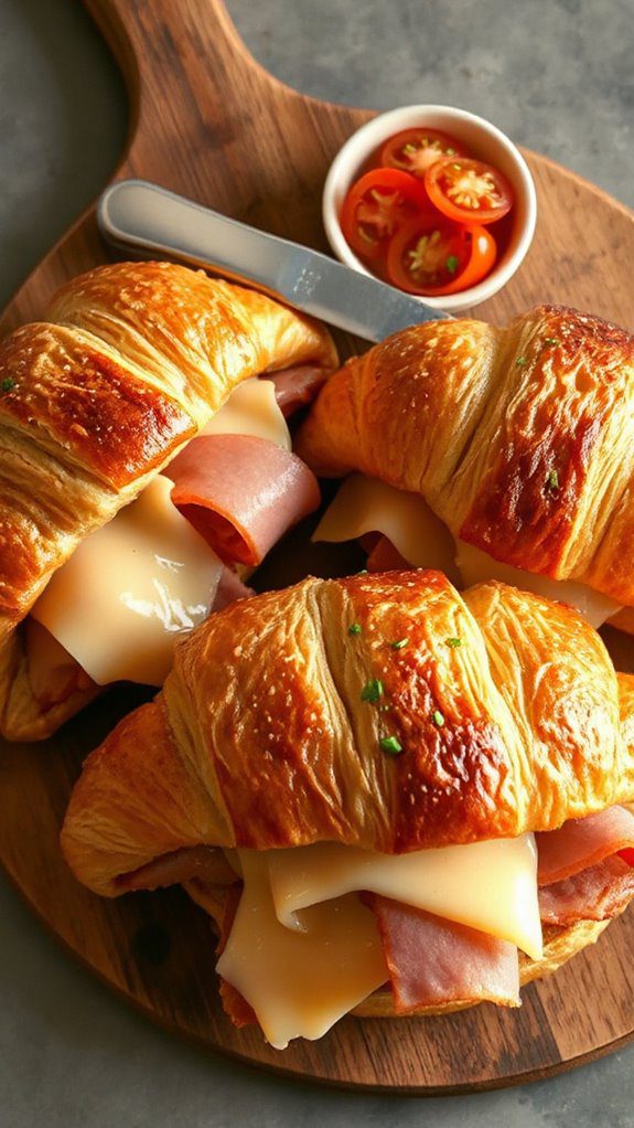savory ham swiss croissant