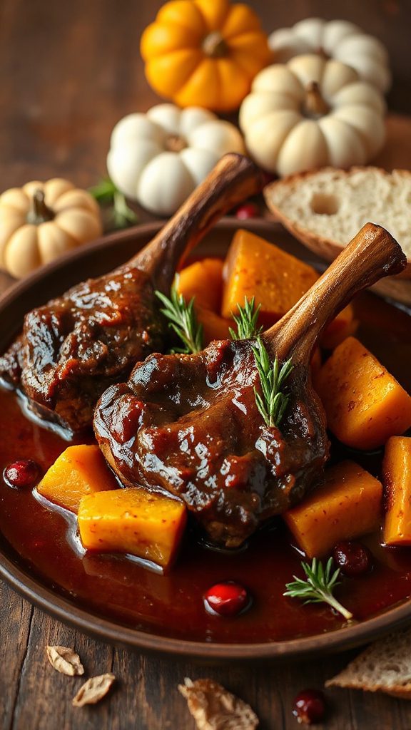 savory lamb shanks braised savory lamb shanks braised
