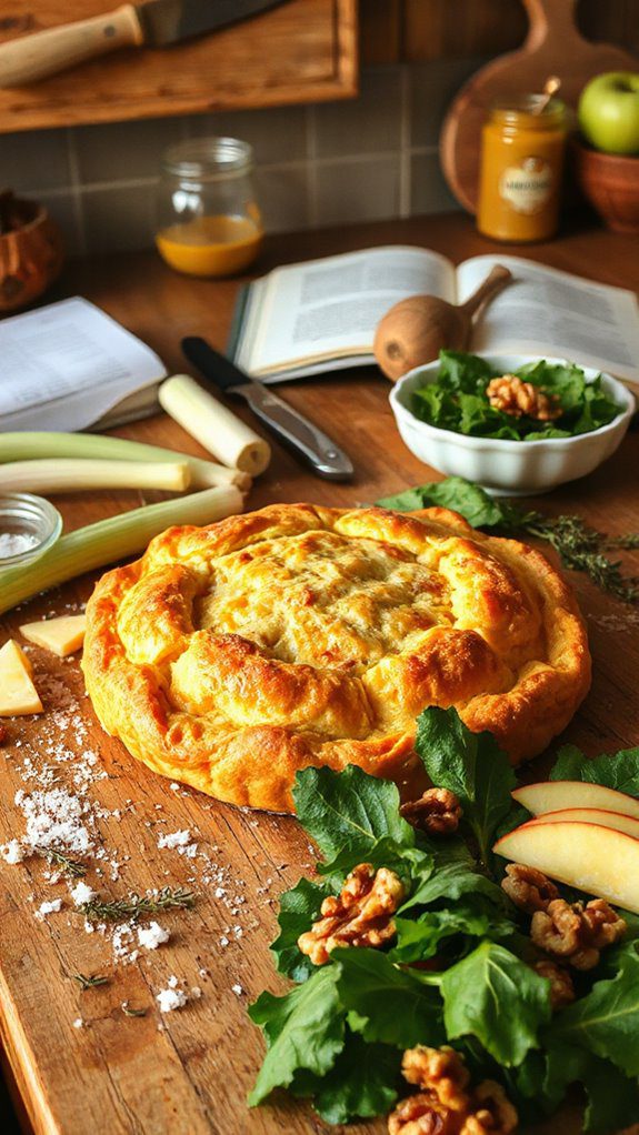 savory leek cheese quiche