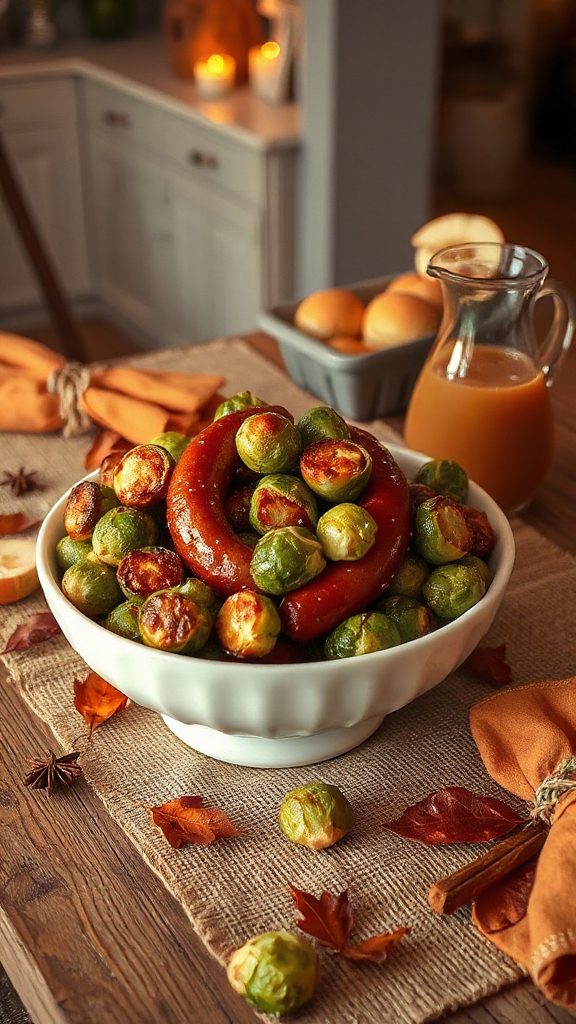 savory maple brussels sprouts