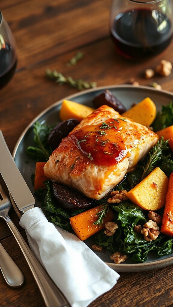 savory maple glazed baked salmon savory maple glazed baked salmon