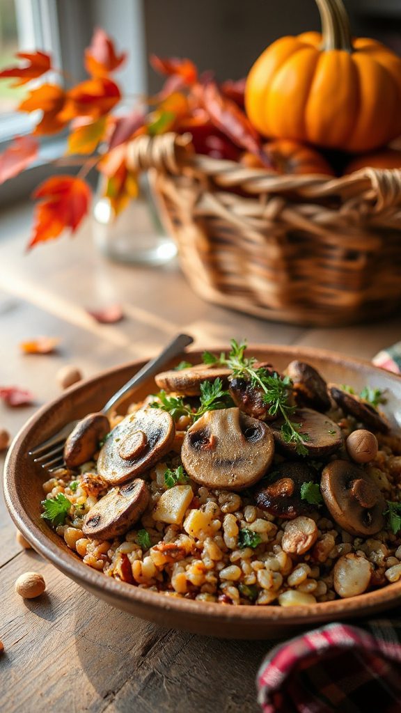 savory mushroom barley salad savory mushroom barley salad