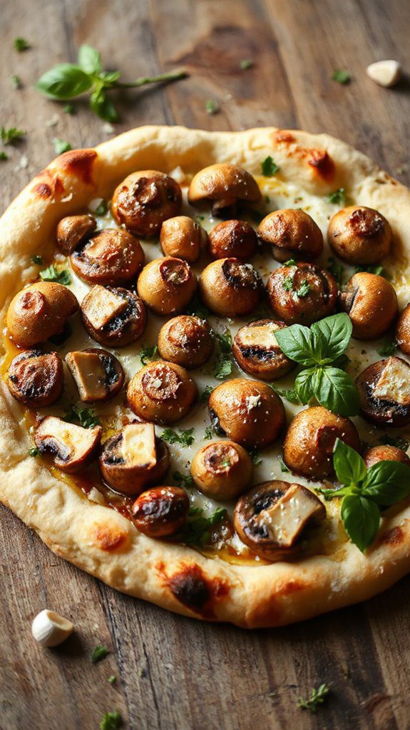 savory mushroom pizza delight