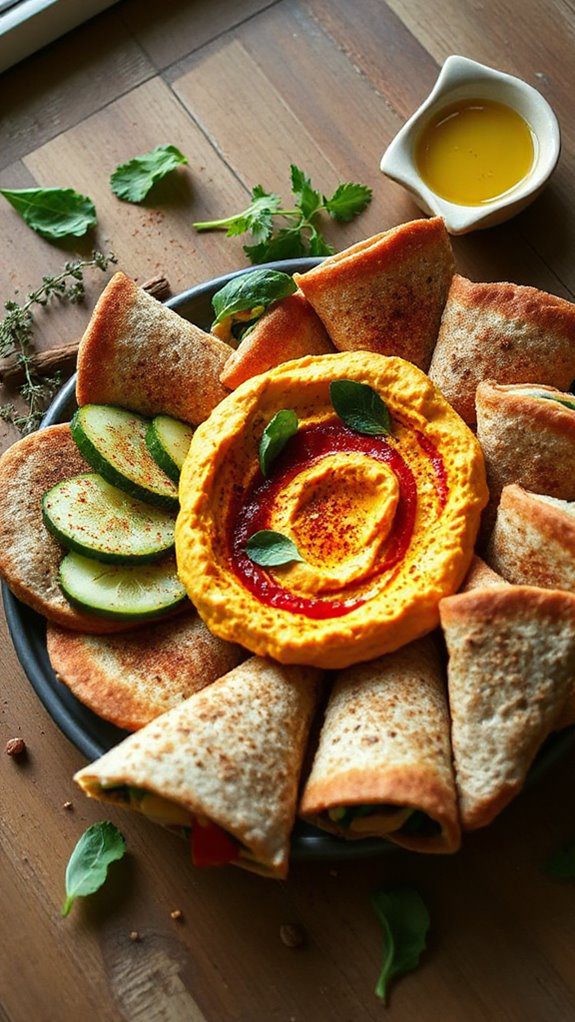 savory pumpkin chickpea dip