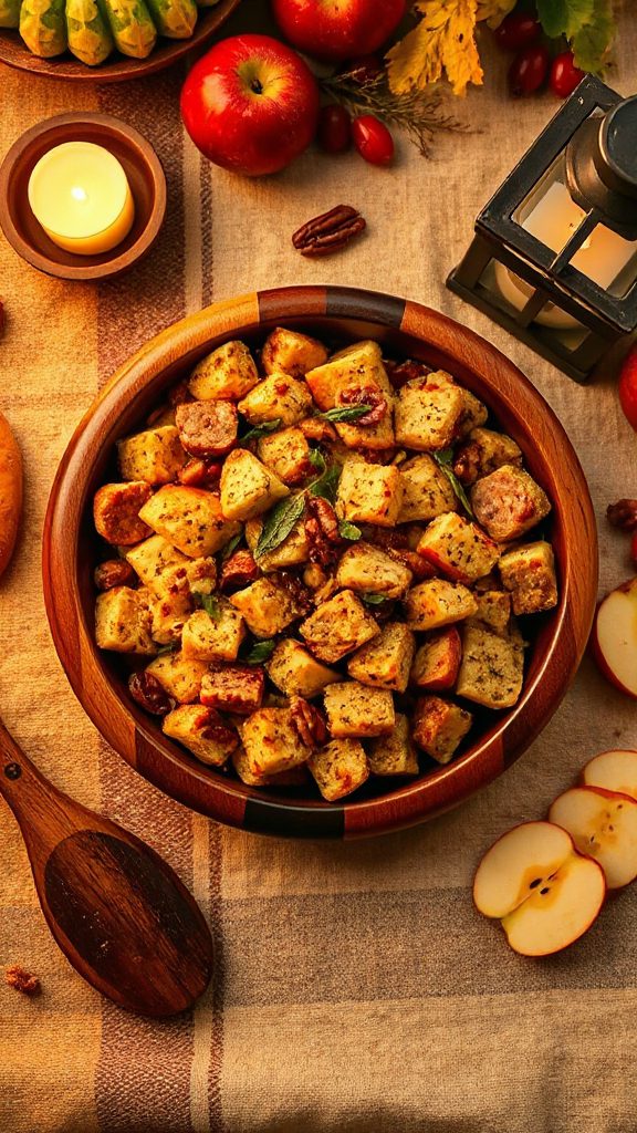 savory sausage apple stuffing