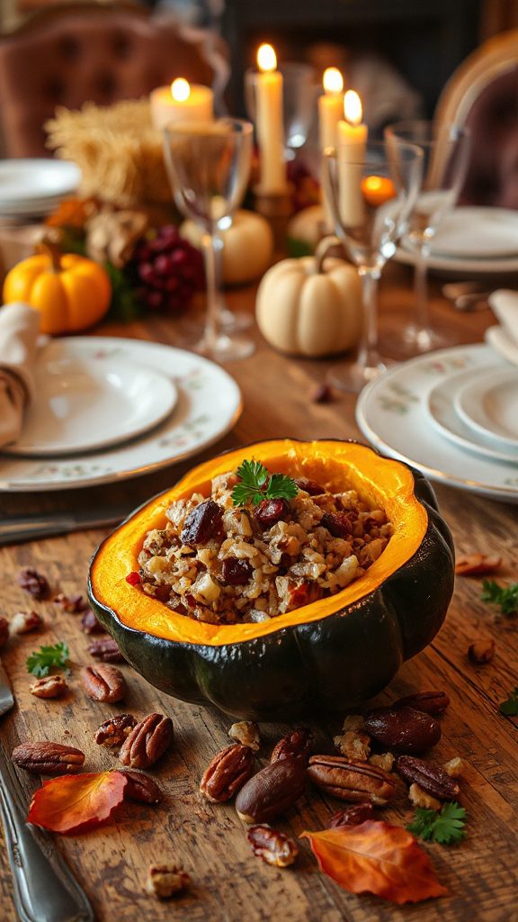 savory stuffed acorn squash