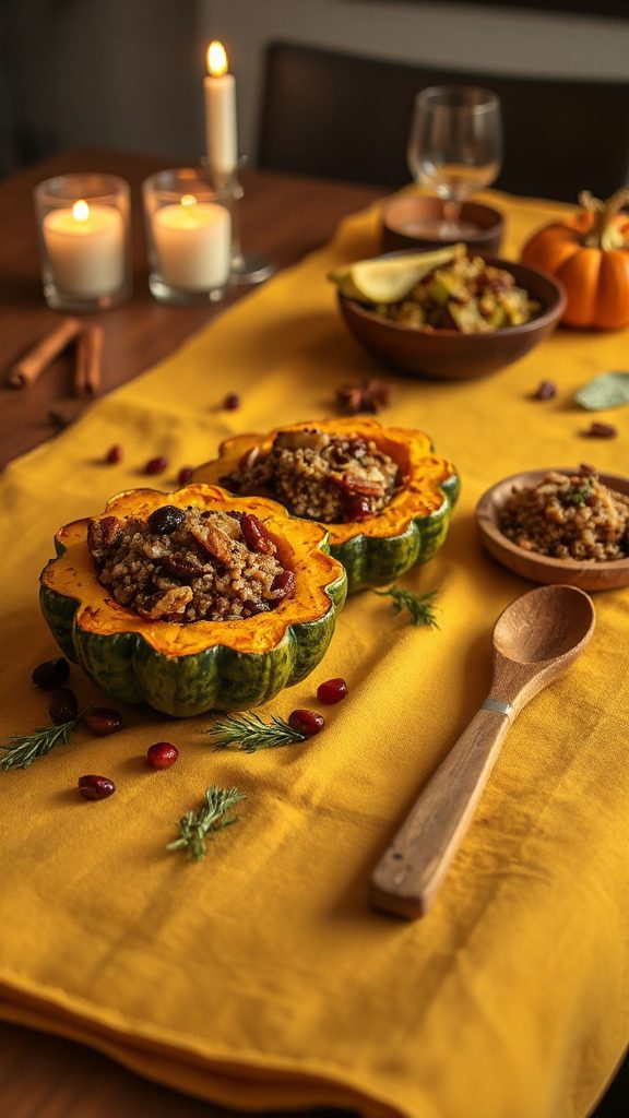 savory stuffed acorn squash