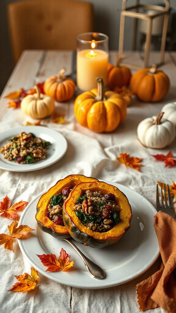savory stuffed acorn squash