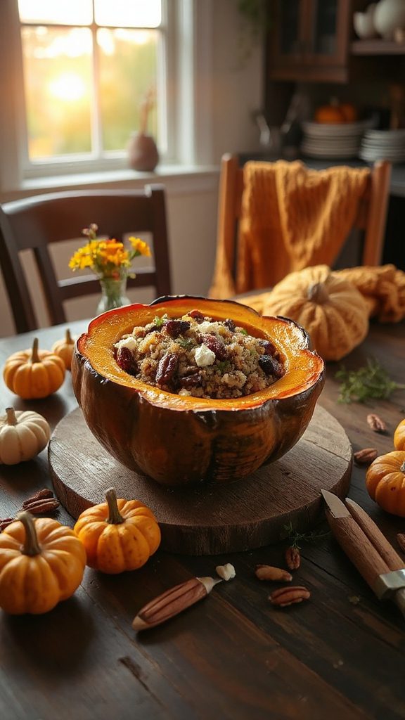 savory stuffed acorn squash
