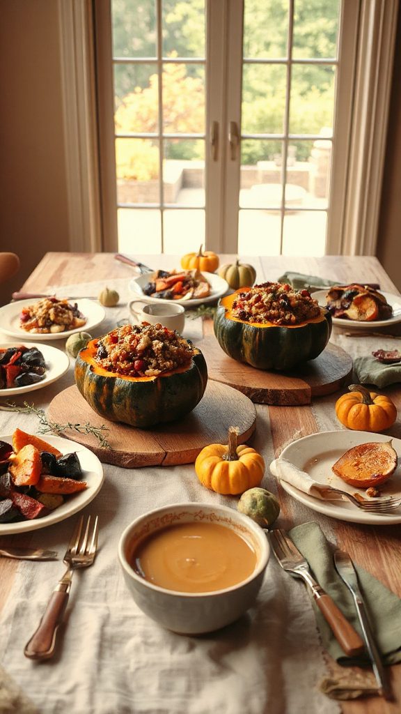 savory stuffed acorn squash