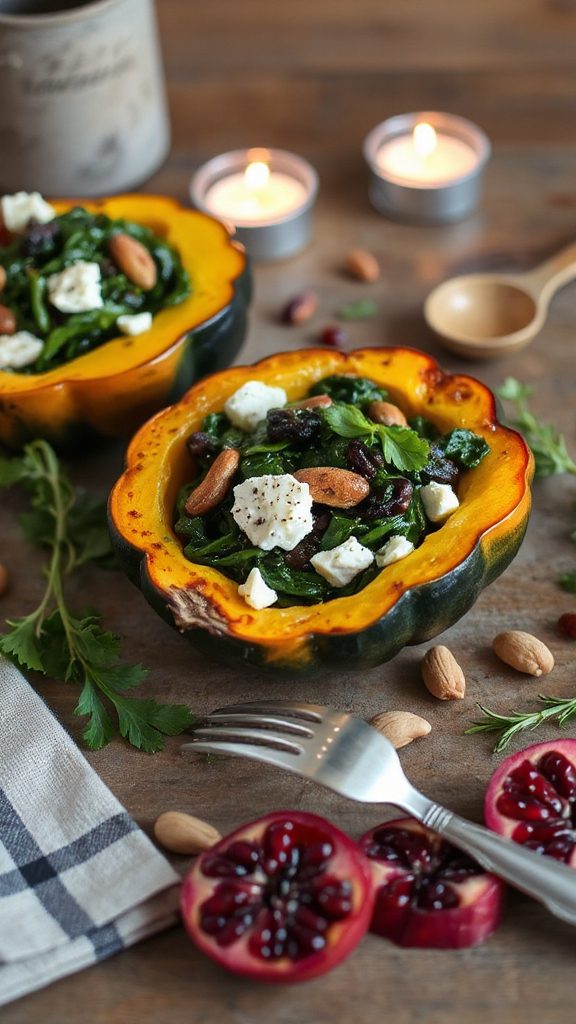 savory stuffed acorn squash