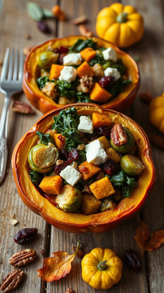 savory stuffed acorn squash