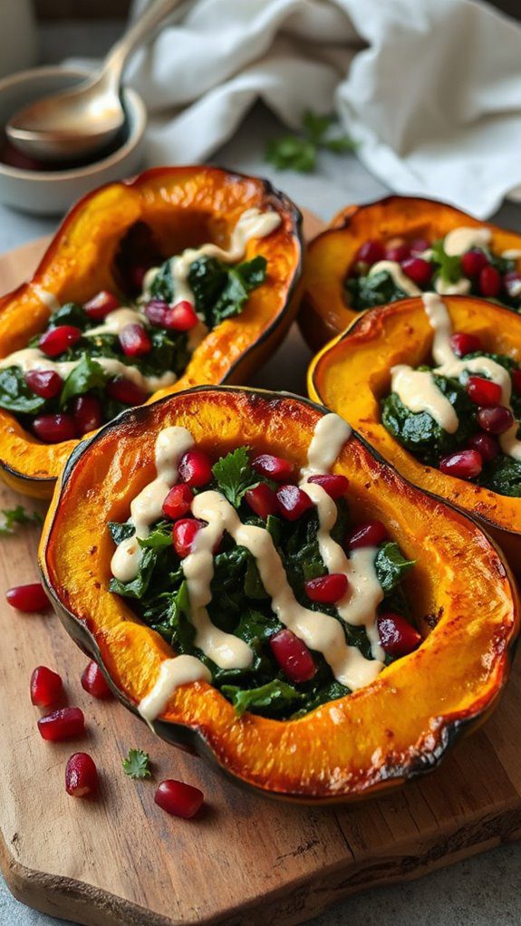 savory stuffed acorn squash