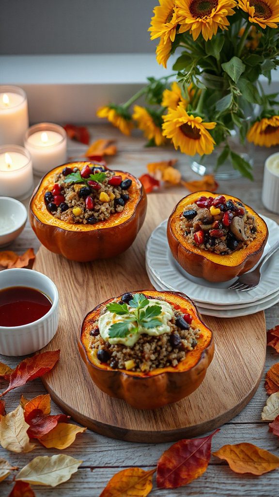 savory stuffed acorn squash