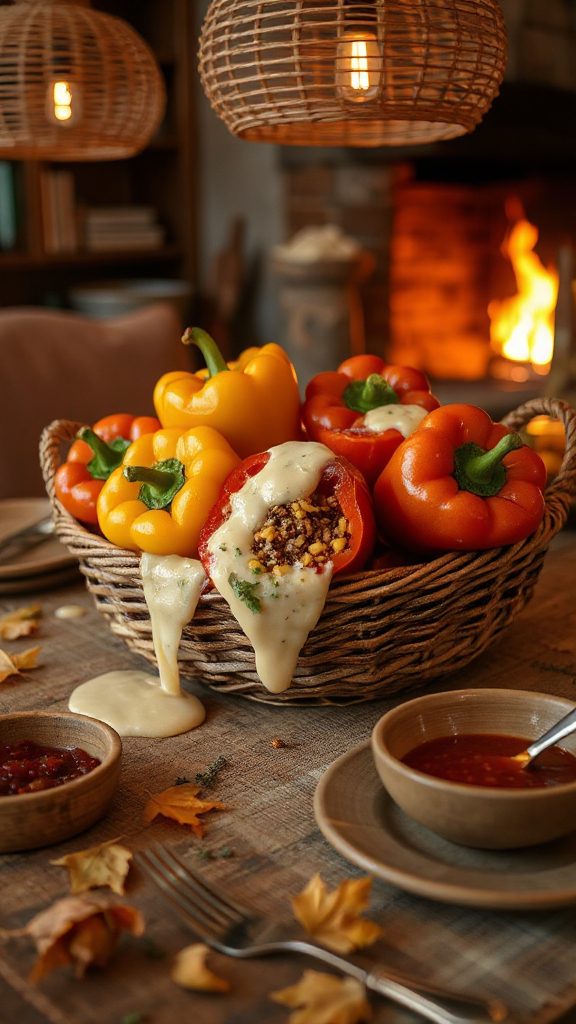 savory stuffed bell peppers savory stuffed bell peppers