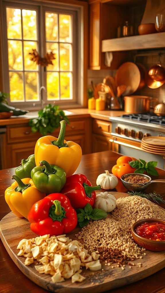 savory stuffed bell peppers