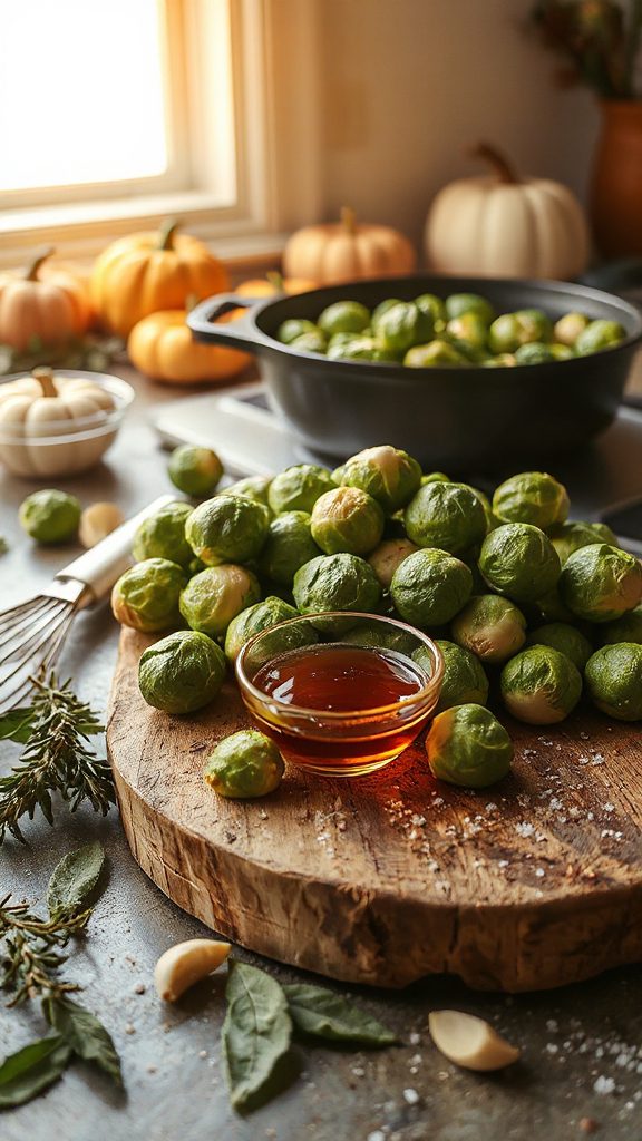 savory sweet roasted sprouts