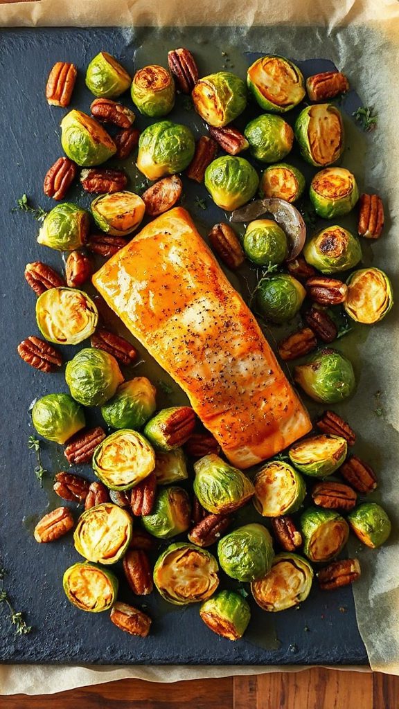 sheet pan salmon dinner