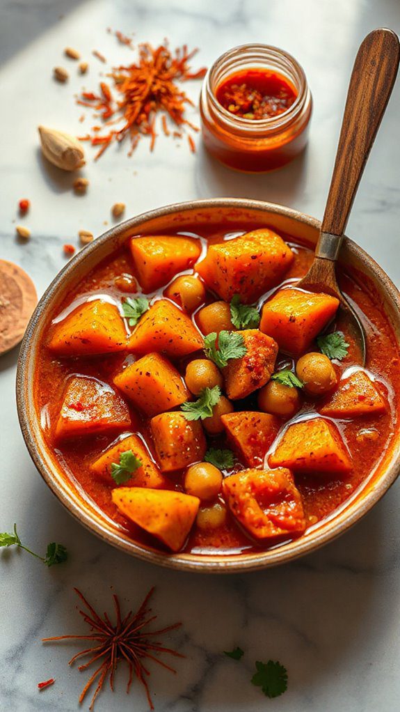 smoky chickpea sweet potato risotto