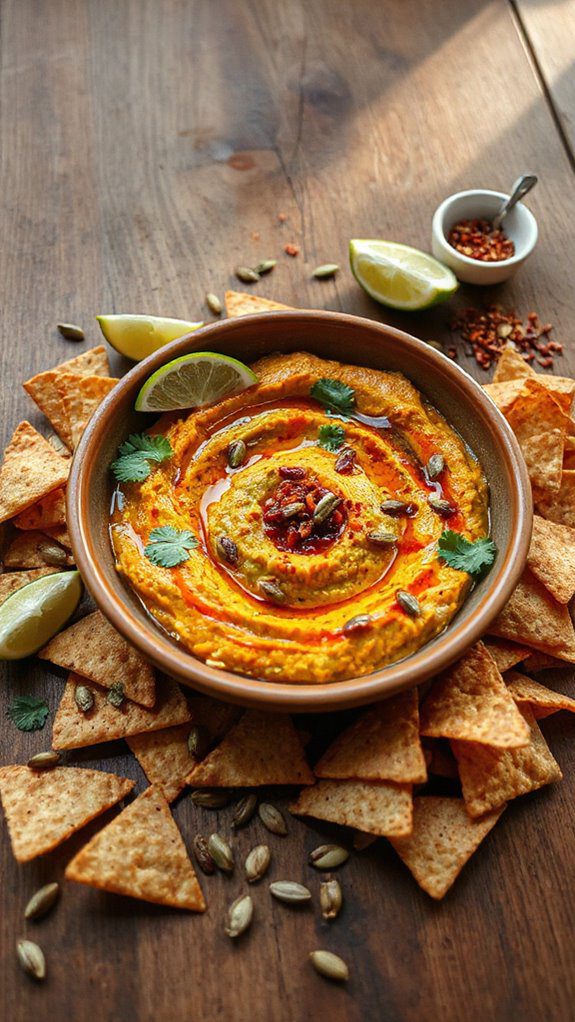 smoky pumpkin chipotle guacamole