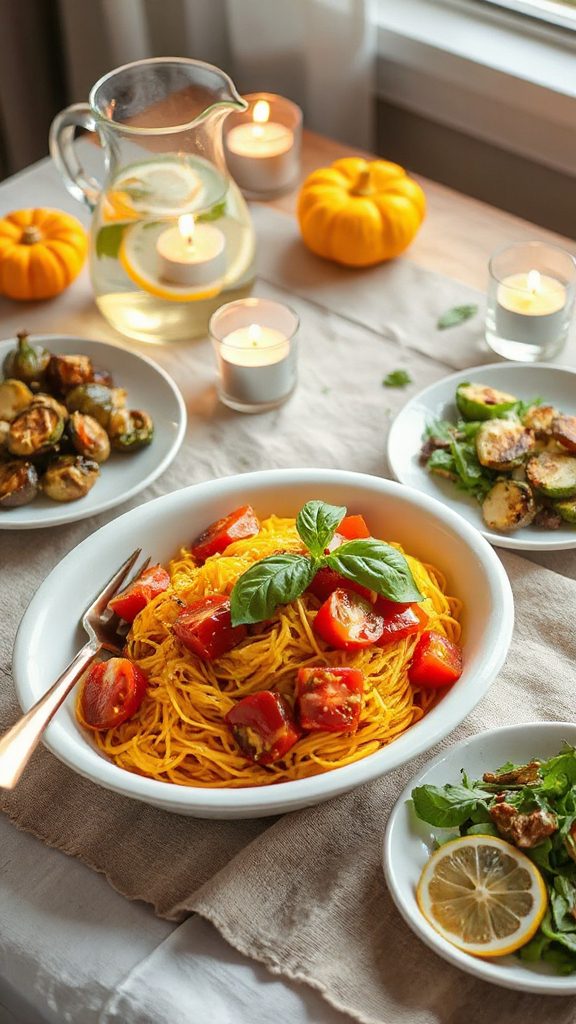 spaghetti squash tomato basil dish spaghetti squash tomato basil dish