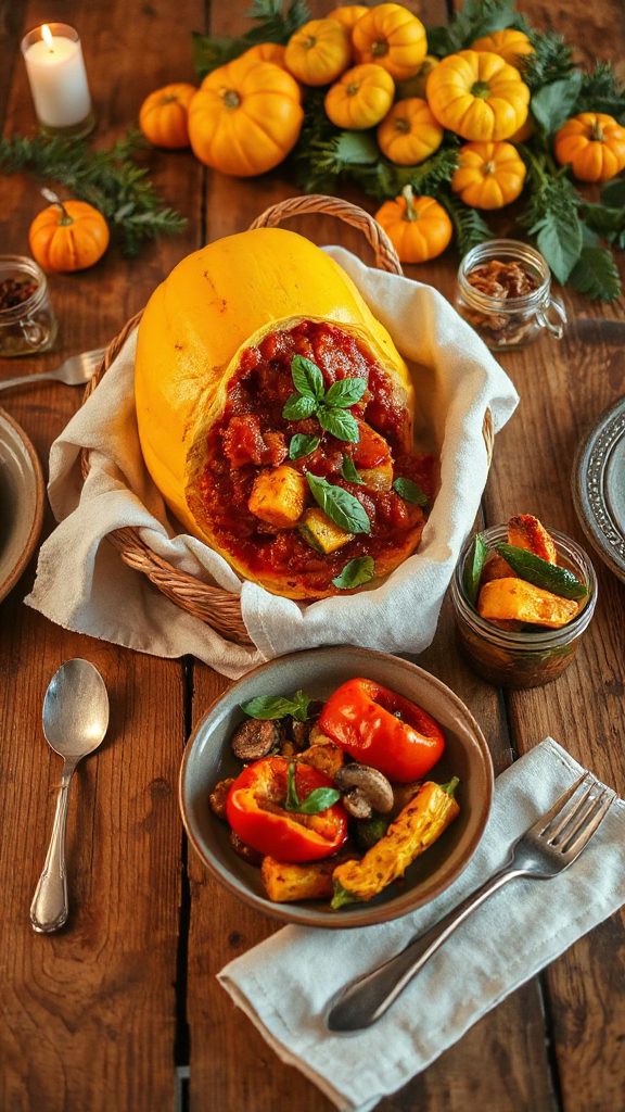 spaghetti squash with marinara spaghetti squash with marinara