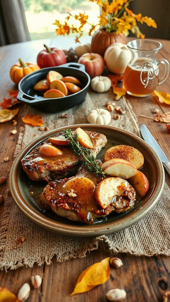 spiced apple pork chops recipe spiced apple pork chops recipe