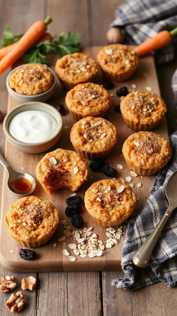 spiced carrot cake oatmeal cups spiced carrot cake oatmeal cups