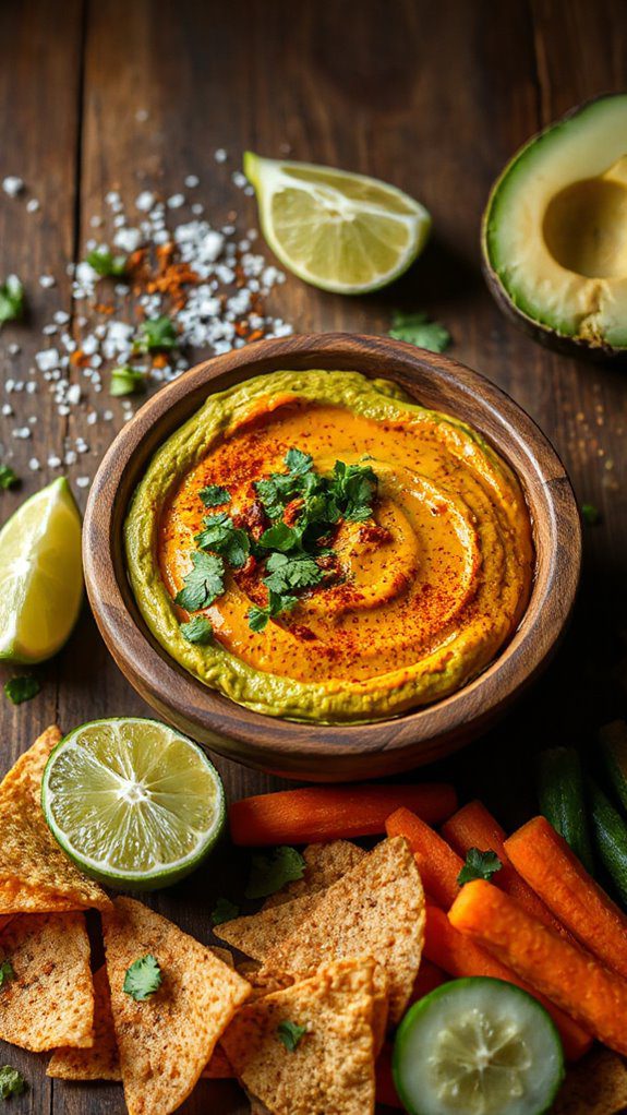 spicy avocado pumpkin dip
