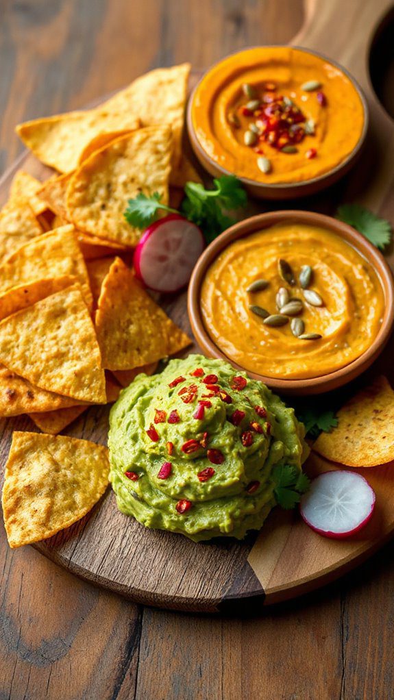 spicy avocado pumpkin dip