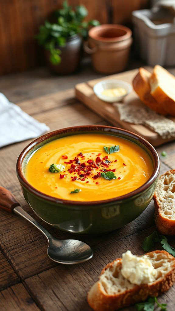 spicy broccoli cheddar soup