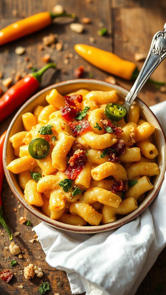 spicy cheesy comfort food