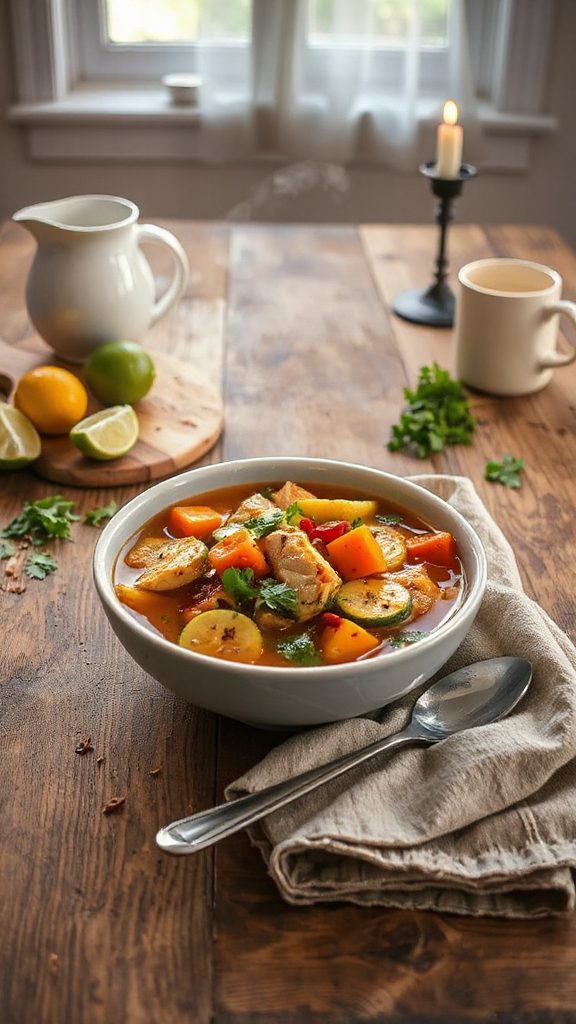 spicy chicken vegetable soup