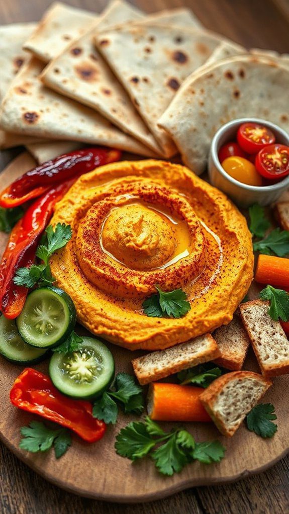 spicy pumpkin chipotle hummus