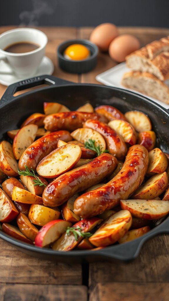 spicy sausage fennel apples