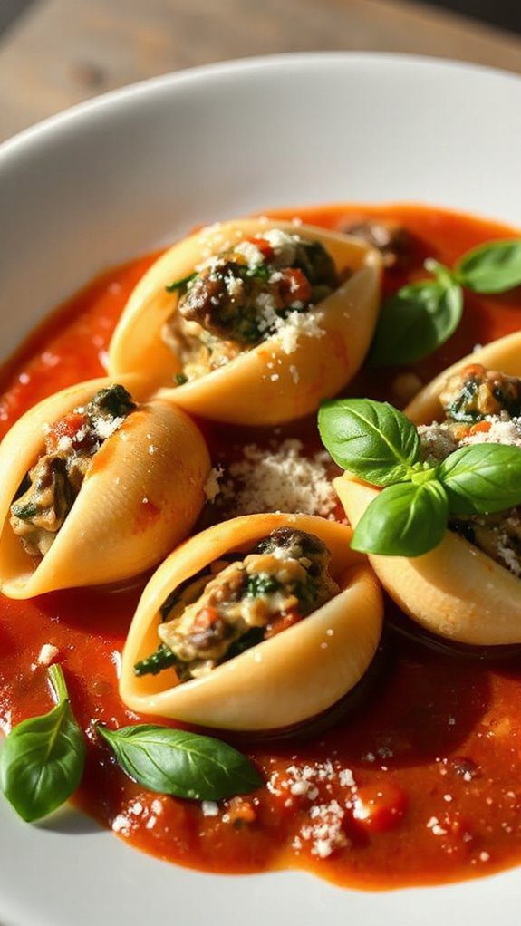 spicy stuffed pasta delight